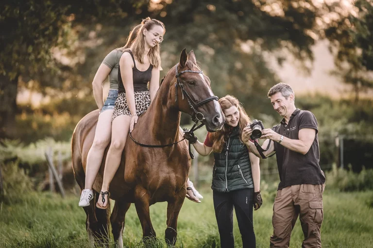 Foto-Story Pferdeshooting "Bildansicht mit Fotograf"